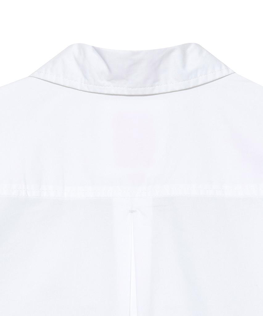 LEE Women'S Short Crop Short Sleeve Shirt White