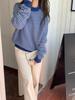 Girls' Autumn New Plush Lazy Style Sub Patterned Versatile Loose Sweater