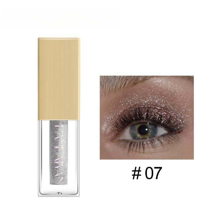 Liquid Eyeshadow Shimmering 12-color Colorful Performance Glittering Metallic Eyeshadow Liquid