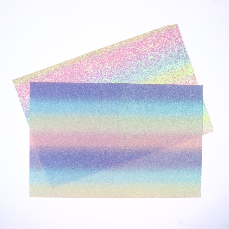 2/5 st Blixtstrykpapper DIY Handgjorda Regnbågspaljetter Bönpasta Återanvändbar Perler Beads Värmetålig Bakmatta