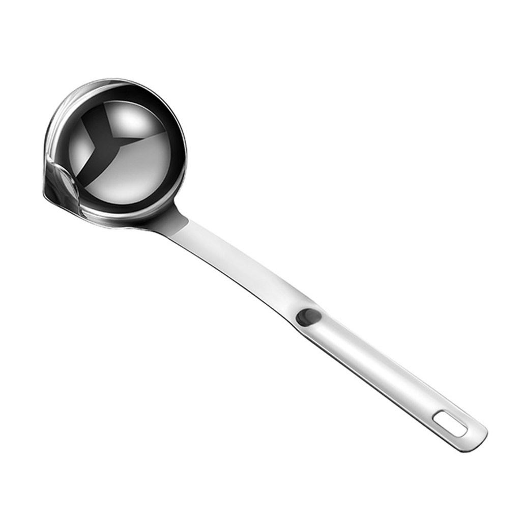 Kitchen Accessories Oil Filter Spoon Stainless Steel Soup Oil Separation Tool