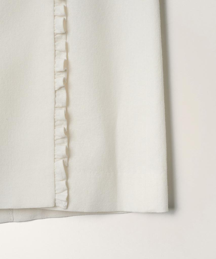 Tudment Linen Long Skirt_White