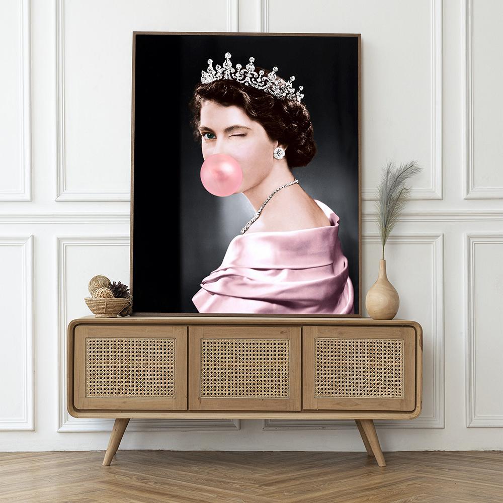 Elizabeth Print Altered Vintage Art Eclectic Wall Poster Canvas Painting Bubblegum Grappig Pictures Home Decoration Murals