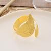 6PCS Leaf Napkin Ring Metal Napkin Ring Holder High-end Towel Ring  Restaurant