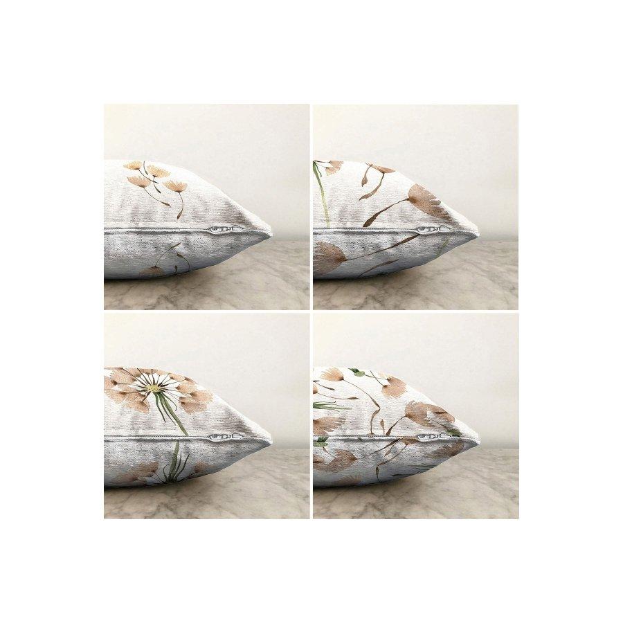 Sada 4 kusů oboustranného povlaku na polštářek s digitálním potiskem