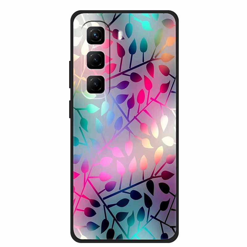 Per Custodia Infinix Hot 50 5G Fiori Morbido Silicone TPU Antiurto Custodie per Telefono per Infinix X6720 Animali Lupo Cool Copertura Protettiva