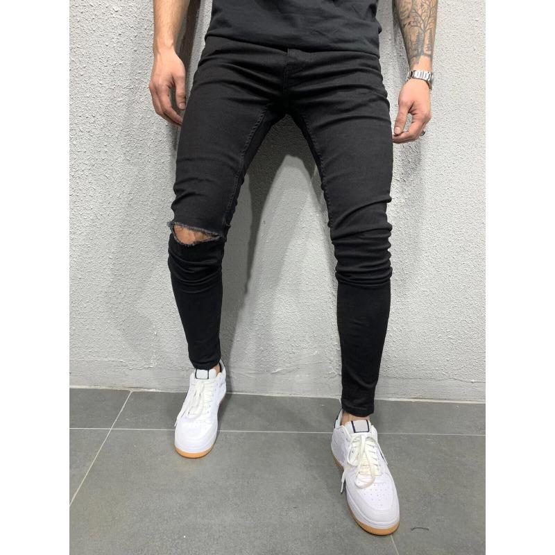 Men's Skinny Fit Skinny Stretch Jeans Denim Long Pants Casual Pants Casual Everyday Outfit