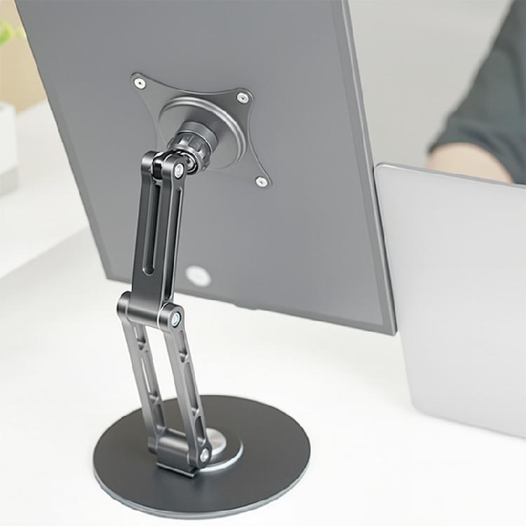 17Mm Ball Head Mount Bracket Adjustable Tilts Swivels for 75Mm VESA Pattern Portable Screens