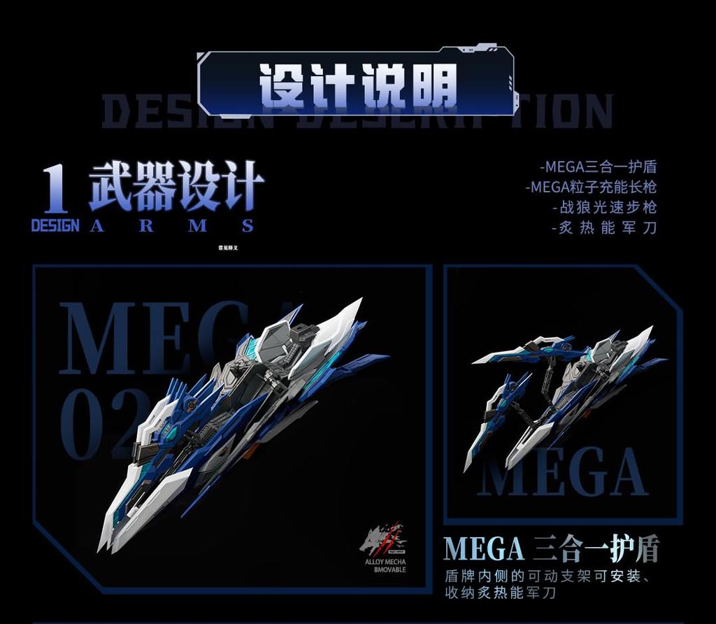 Nuclear Gold Reconstruction Волк-воин Mega Mode масштабная подвижная фигурка из окрашенного сплава ABS "Crystal Envoy" 1/72 и