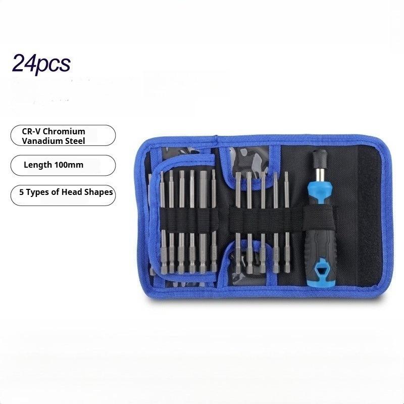 24 in 1 Multifunctional Screwdriver Flat Phillips Hexagonal Plum Manual Screwdriver Set