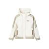 Original Casual Fashion Sports Warm Wearable Detachable Two-Piece Woven Jacket Women Jackets Cloud-Peak-White F11W549704FIV