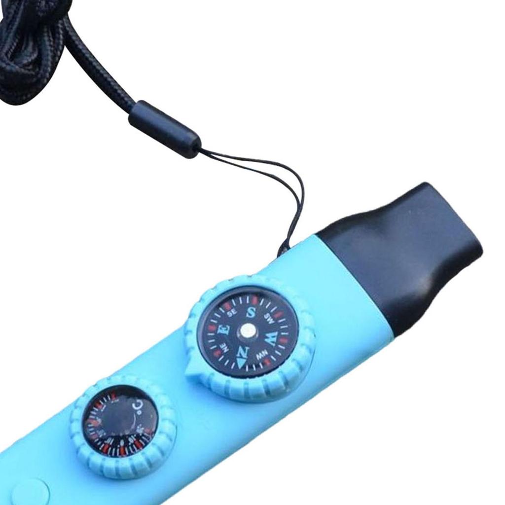 7-in-1 Camping Überlebenspfeife Lupe für Bergsteigen Wandern Camping