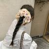 Flower Shape Elastic Hair Bands Hair Tie Embroidered Large Hair Scrunchies  Girl