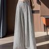 Striped Wide-leg Pants for Women in Summer Thin New High-waist Loose Straight-leg Casual Floor Trousers