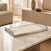 Furred Decorative Storage Tray Metal Finish Frame with SoftLining Lining LowProfile for