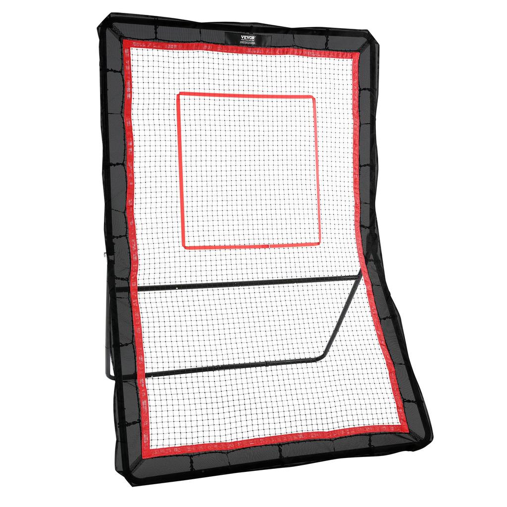 VEVOR Lacrosse Rebounder for Backyard, 1524 X 2133.6 Mm Volleyball Bounce Back Net, Pitchback Throwback Baseball Softball Return Training Screen
