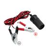 Grampo de terminal de bateria de carro 12V, clipe de soquete de bateria fêmea, adaptador de acendedor de cigarro, acessórios de motocicleta e caminhão