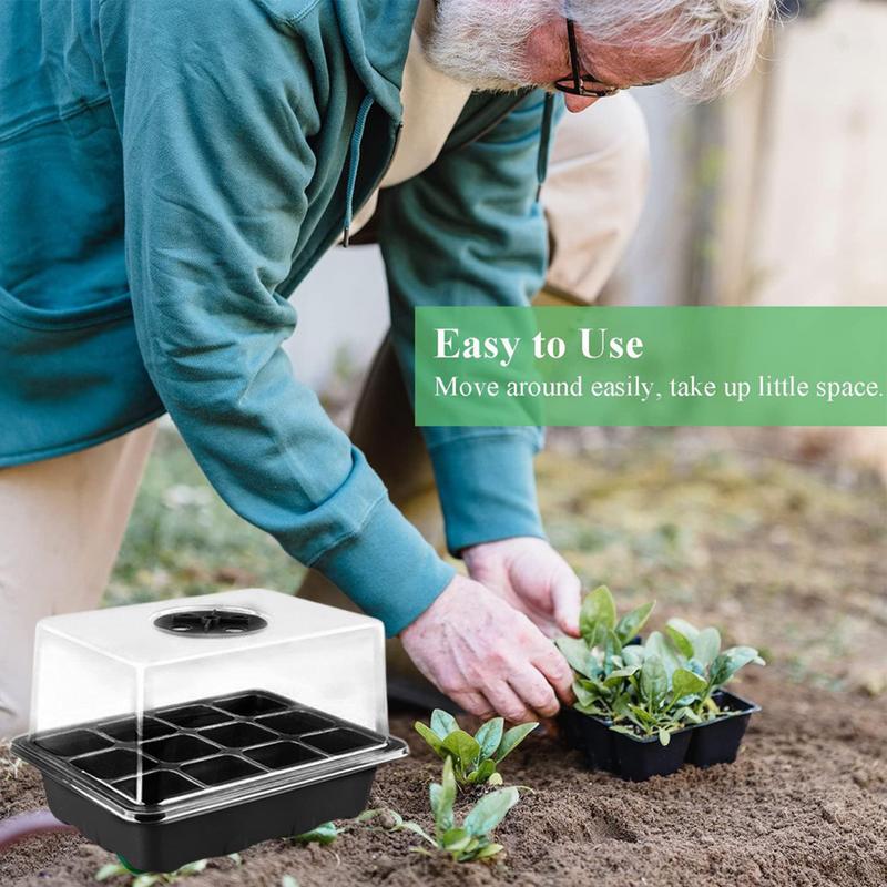Seedling Starter Trays Elevated Seedling Starter Trays Kits Indoor Gardening Plant Germination Trays Starter Kit With Timing