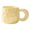 Cream Mug High Value Ceramic Cup Solid Color Thick Handle Cup Household Water Cup Large Capacity Coffee Cup