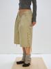 Peullijeupeulojegteu Lace-Up Bermuda Pants, Beige