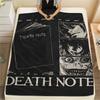 L Anime Print Flannel Blanket, High Quality Comfortable for All Seasons, Home Decor, Warmth and Comfort, Perfect for Christmas Gifts61