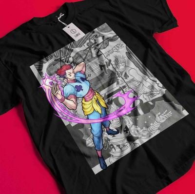 Maglietta Hisoka Hunter X Hunter Striscia Manga HXH Anime Maglietta Unisex Tutte le Taglie BB566