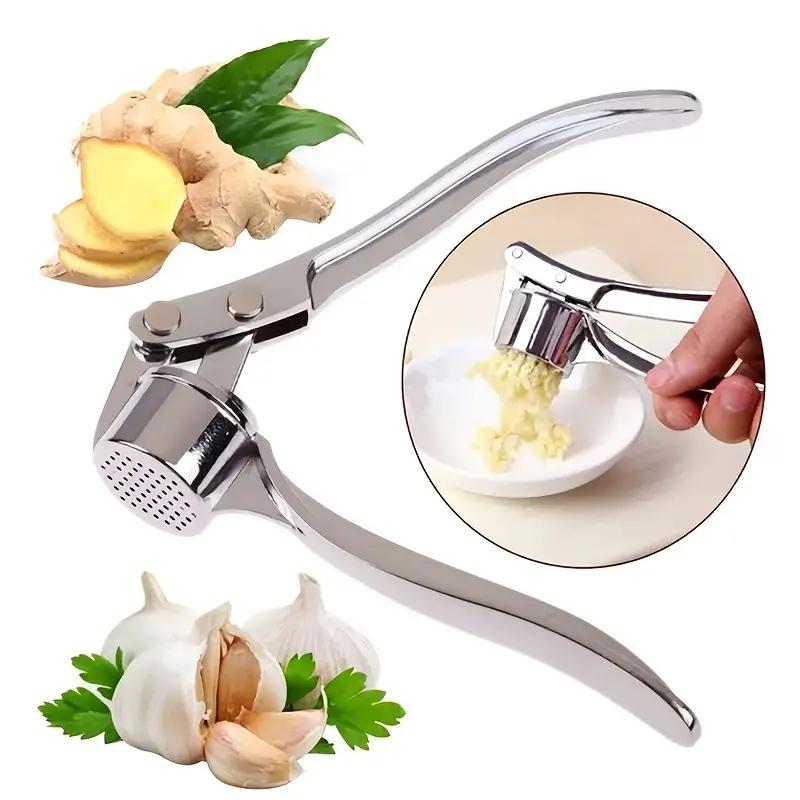 1pc Alloy Manual Garlic Press, Garlic Paste