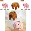 Cute Capybara Plush Toy With Walking Sound Features For Kids Playing And Gift Giving