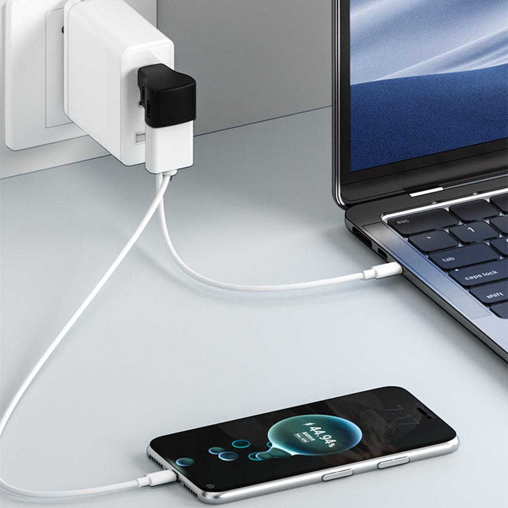 1 To 2 USB-C Male To USB-C USB-A Female Adapter 180 Degree U-shaped USB-C To USB-C USB-A Adapter 8K 60HZ for  STEAM DECK/Switch