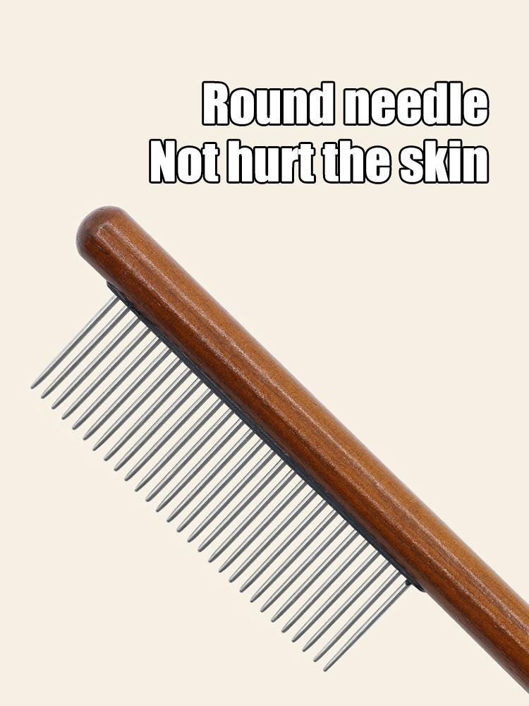 Katzenkamm, Katzenkammbürste, Langhaar-Katzennadelkamm, offene Knoten zum Entfernen schwimmender Haare, Zubehör für Haustierreihen