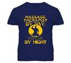 Massage Therapist By Day Ninja By Night Funny T Shirt Mens Womens Tees Top