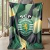 Coperta in pile di flanella morbida FC Sporting CP Leggera Accogliente Calda Coperta da divano letto Decorazione per la casa