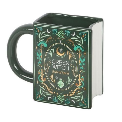 Something Different Green Witch Book 450ml Mug verde