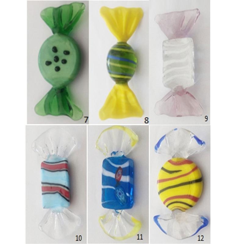 Glass Candys Sculptures Coloured for Home Party Wedding Christmas for Home Decoration
