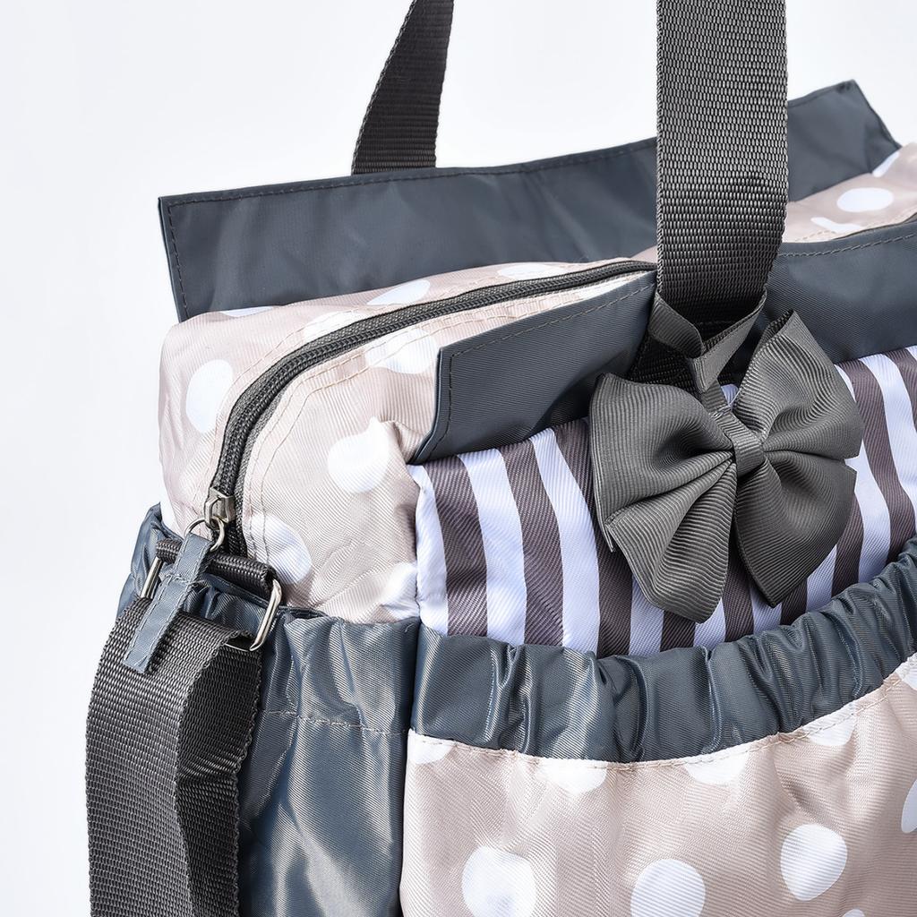 Fashionable Printed Mommy Bag Four Piece Set, Large Capacity Multifunctional One Shoulder Crossbody Bag, Outdoor Diaper Bag