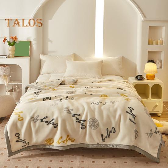 Flanelldecke, verdickter Blumendruck, doppellagig, wärmespeichernd, pflegeleicht, maschinenwaschbar, maximaler Komfort, wendbar, extragroß, für den Winter