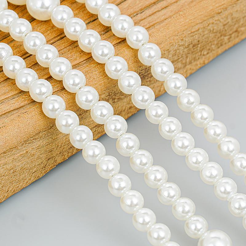 1 buc perlă poșetă curea metalică mâner scurt înlocuire geantă lanț curea perlă geantă de mână lanț pentru poșetă geantă accesorii DIY