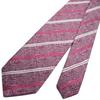 Michiko London KOSHINO Striped Silk Made In Italy with Japanese Perfect Gift for Men and Wine Tie, Fabric, 100% Silk, Women, Unisex, mki-017-B,