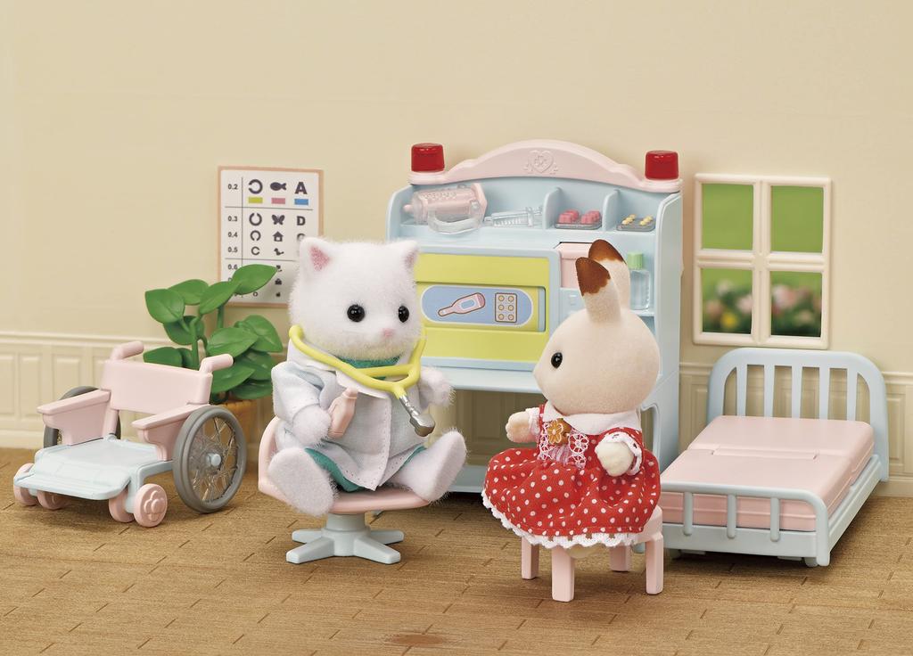 EPOCH Sylvanian Families Set Kind Doctor Doll/Furniture [Let's Shinsatsu! Set] H-17