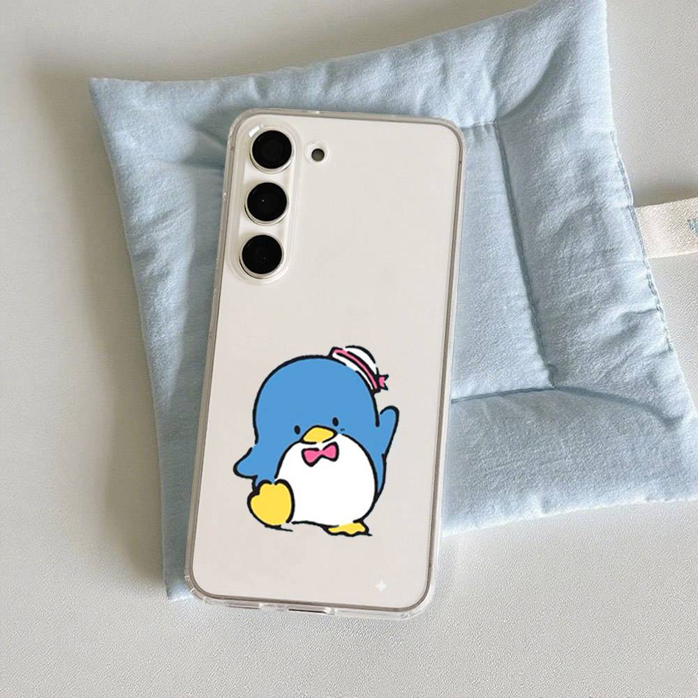 Cute T-TuxedoSam Phone Case For Samsung Galaxy S21 S22 S23 S24 S25ULTRA FE Ultra Plus5G A52S Transparent Cover