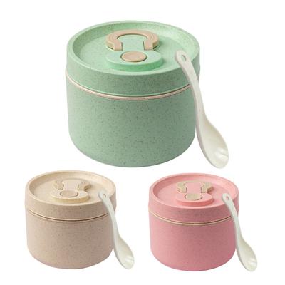 Lunch Box da 650 ml per uso alimentare resistente alle alte temperature addensato a tenuta stagna manico stabile riscaldamento a microonde nessun odore facile pulizia Bento Box