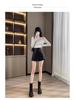 High-Waisted Leather Shorts for Women - 2026 New Style A-Line Slim Fit PU Wide-Leg Bootcut (Autumn/Winter) In Black