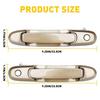 Outside Door Handle Right Left & Driver 98-03 Front For Side Sienna Toyota Gold