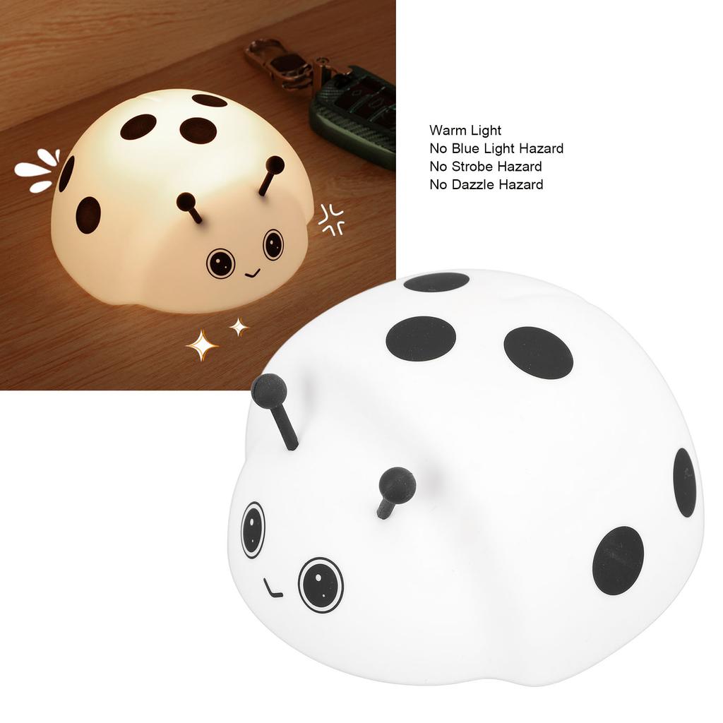 Cartoon Silicone Night Light USB Charging Rechargeable Bedside Night Lamp for Home
