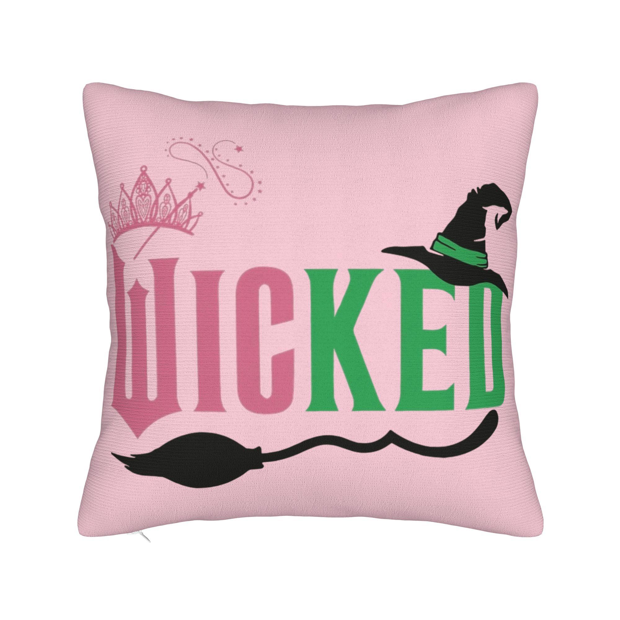 Колдовство во благо Глинда и Эльфаба Наволочка Мягкая Наволочка для Подушки Декорации Подушка-плед Чехол Гостиная Квадратная 45*45см 30cmx30cm