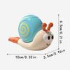 2pcs Cute Snail whistle with Expressive Eyes Musical Learning Instrument for Toddlers, Fine Motor Skills Language Development, Safe Non Toxic Blowing