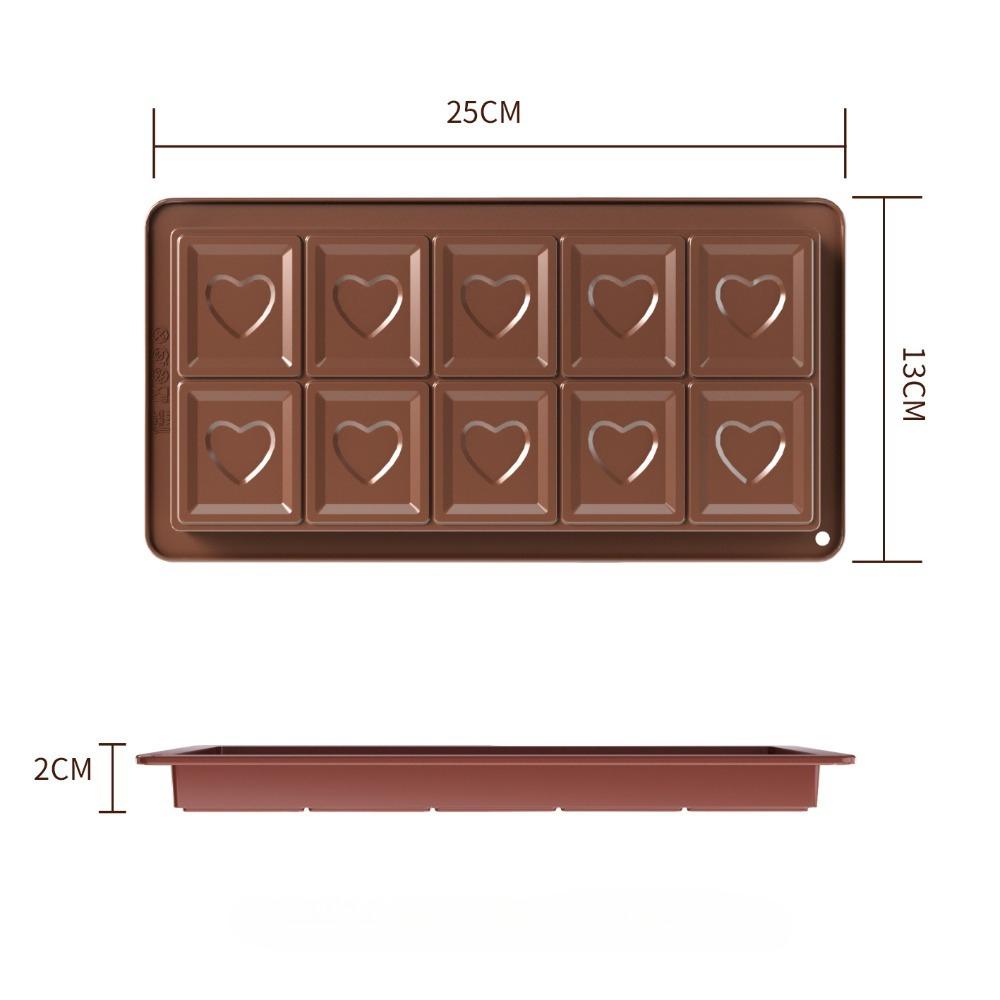 

Силиконовая форма для шоколада Глубокие формы для батончиков для протеиновых энергетических батончиков Сделай сам Выпечка Многоразовая Антипригарная Легко моющаяся Пищевой класс Кухонный инструмент шоколадный
