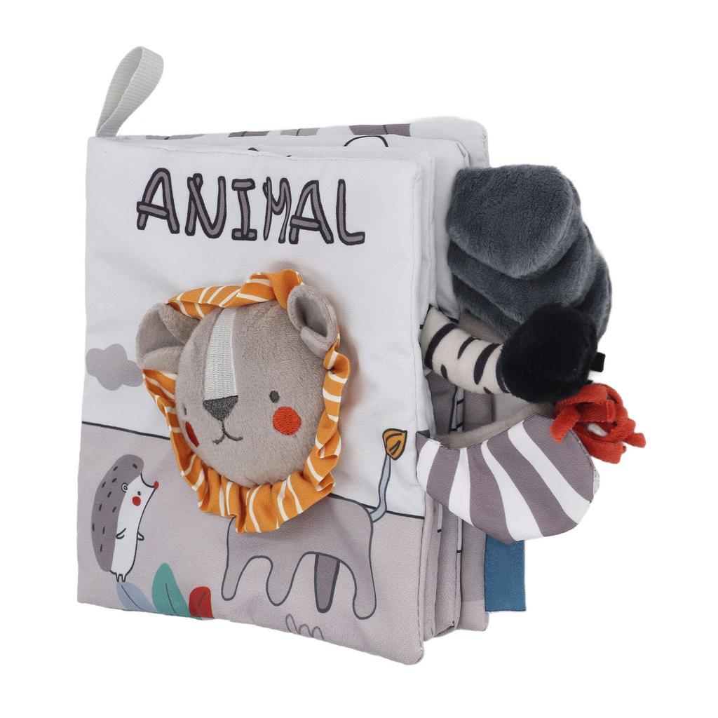 Baby Cloth Books Chewable 3D Educational Early Learning Soft Baby Animal Cloth Books for Over 4