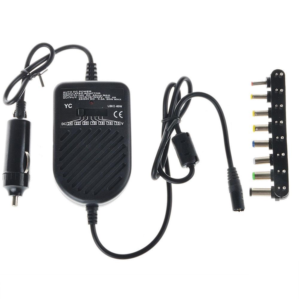 Notebook 80W DC Power Supply Car Laptop Charger Laptop Adapter Car Charger Laptop Accessories