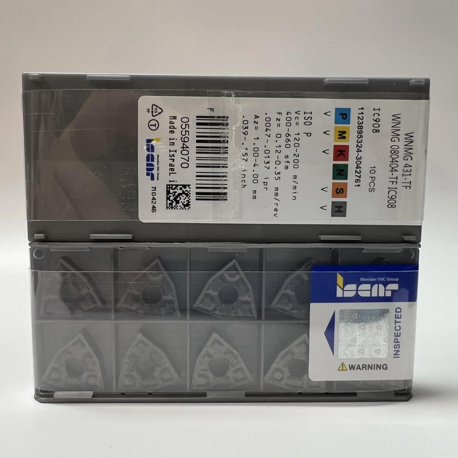

WNMG080404-TF IC908 Industrial indexable carbide inserts 10 Pcs